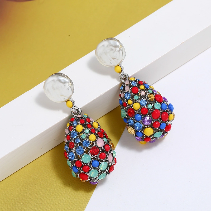 Women Fashion Earrings Steel Classic Earring Hot Sale Jewelry Turquoise Earring Fashion Earring (01)