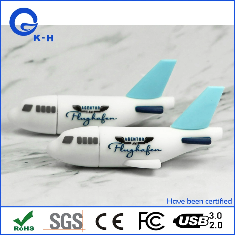 PVC Air Company Airplane Aircraft Shape USB Flash Pendrive 2GB 4GB 8GB