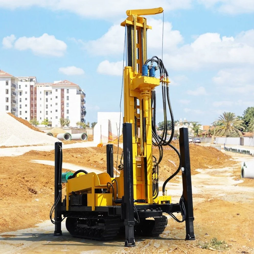 160m/180m/220/260m/320m Crawler Type Pneumatic Water Well Drill/Drilling Rig Machine Use for Hills/Mountains/Drilling Wells