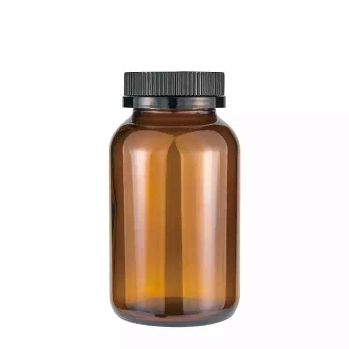 50 80 100 150 200 Ml Pharmaceutical Amber Capsule Glass Packaging Medicine Tablets Pill Bottles with Child Proof Cap