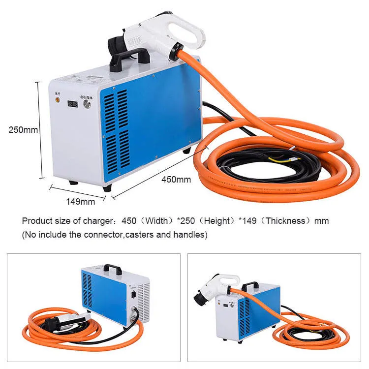 Передвижная зарядная станция EV с возможностью быстрой зарядки постоянного тока уровня 2 Станция для электромобиля портативное зарядное устройство постоянного тока EV