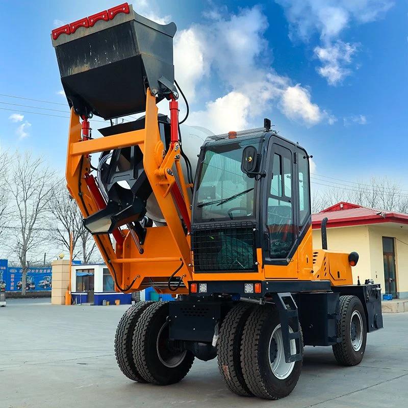 Cheap Mobile Self Loading Concrete Transit Mixer for Road Bridge Tunnel Highway and Hydro Construction Mini Concrete Mixer Ex-Factory Price Free Shipping