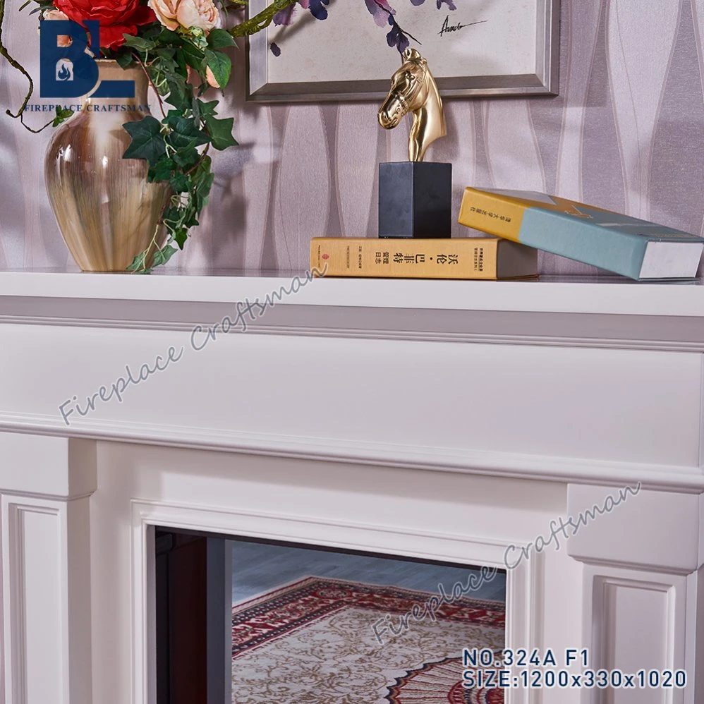 В помещении используется камин Mantel Ideas Antique Wooden Fireplace Mantel