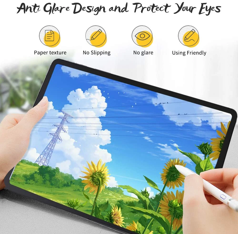 Antireflet comme le papier protecteur d'écran tablette Pet film d'écriture pour Samsung Galaxy Tab Fe T730 S7/S7 et 2020