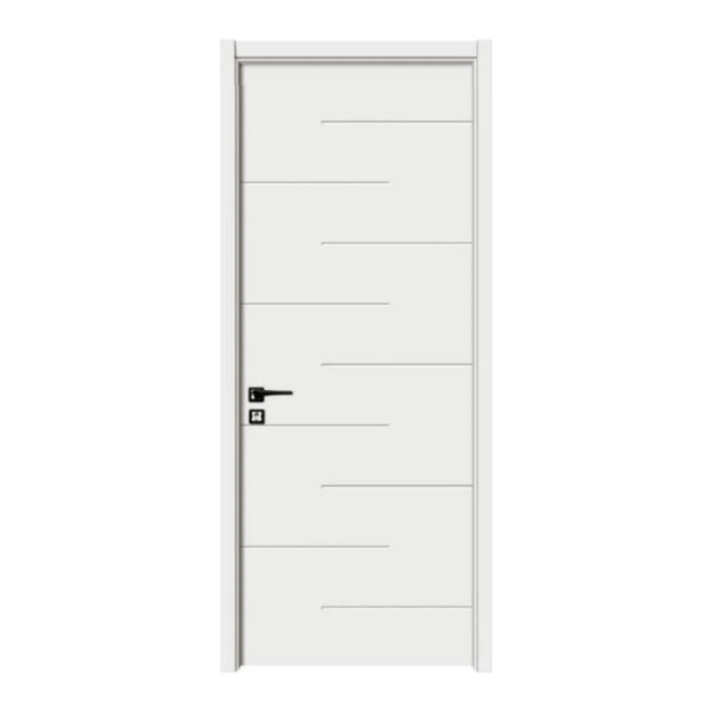 Shaker Style White Painted Bedroom Single Doors Interior Solid Wood Doors