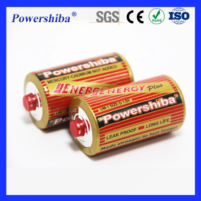 D Size R20 Heavy Duty 2024 PVC Jacket Primary Dry Cell Battery