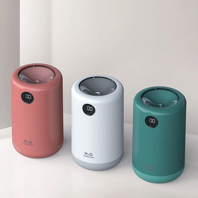 PSE Battery Rechargeable Humidifier Portable USB Mini Air Humidifier with Battery Display