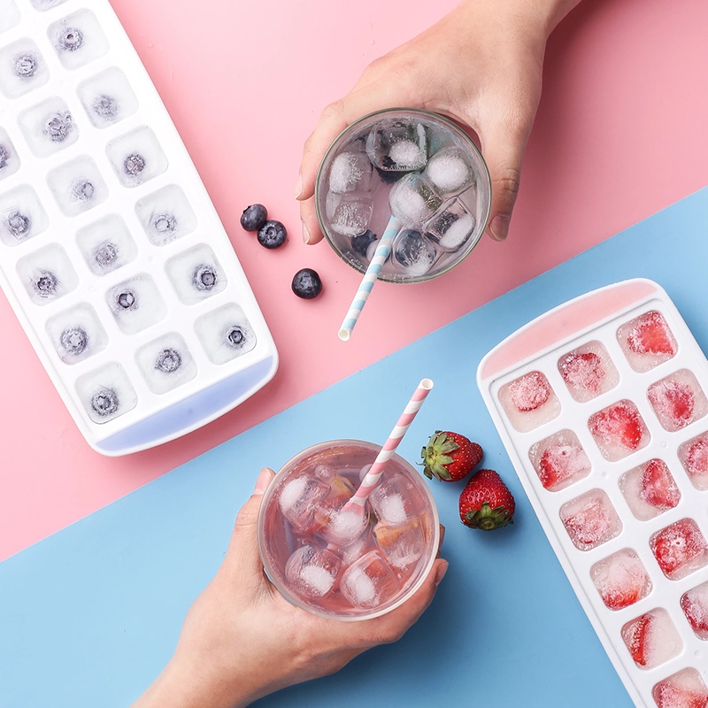 Multiple Shapes Ice Cube Mold with Lid for Beverage Shop