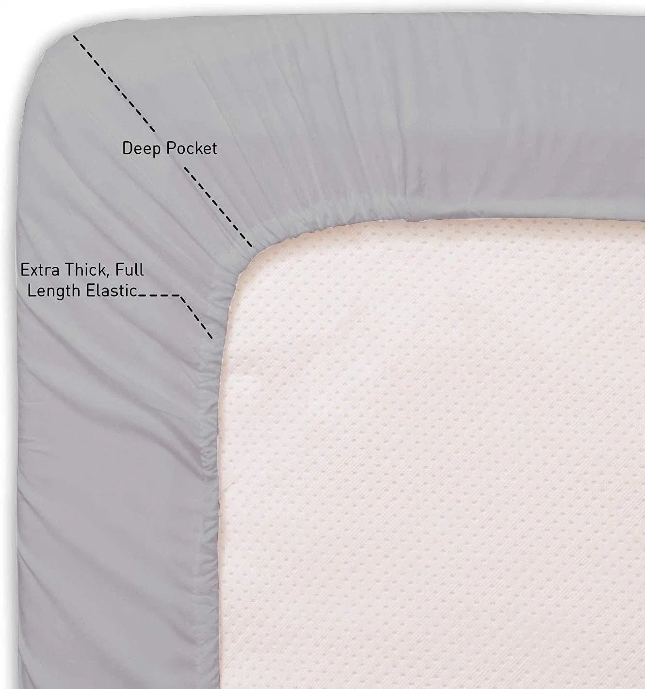 Split Head Flex King Sheets Sets for Adjustable Bed-Top Split King Sheets