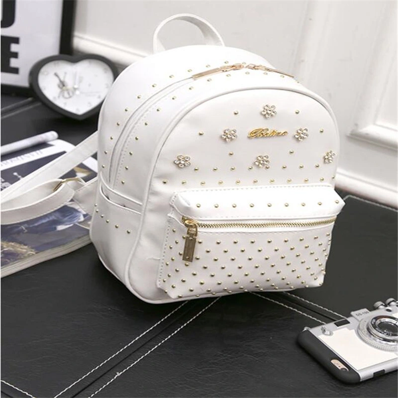 Sweetlovely Women Backpacks Girl School Bag PU Leather Bag