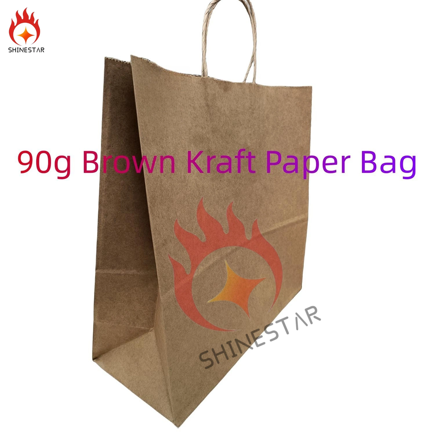 90g Brown Kraft Paper Bag for Christmas, Small Businesses, Retail, Shopping, Grocery, Boutique Supplies, Parcel, Packaging