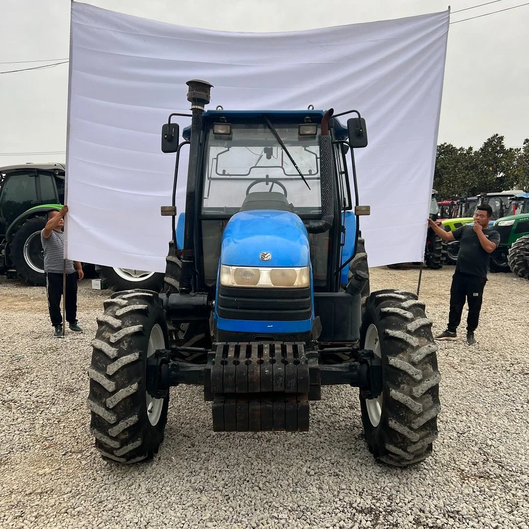 Alimentação directa 80 HP tractor usado New Holland Snh804 tractor agrícola Com cabina