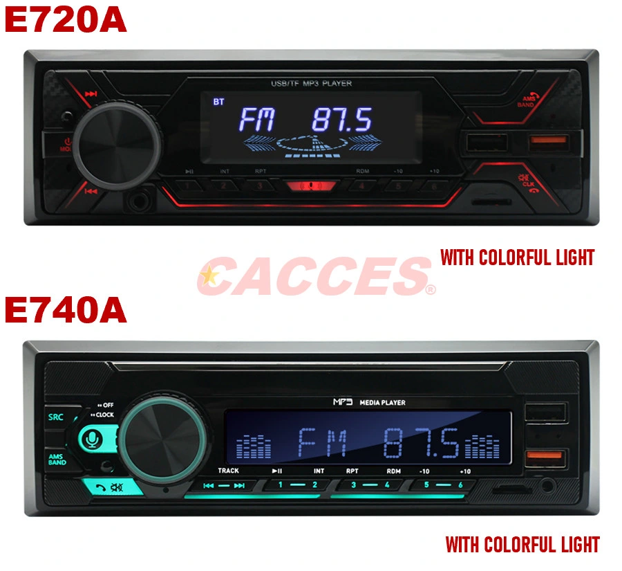 DIN único rádio estéreo com 1 DIN Bluetooth estéreo para automóvel no tablier suportam rádio FM, controle de aplicativos de Áudio Digital Music Player MP3 Mic/Dual USB/SD/Aux Multimedia