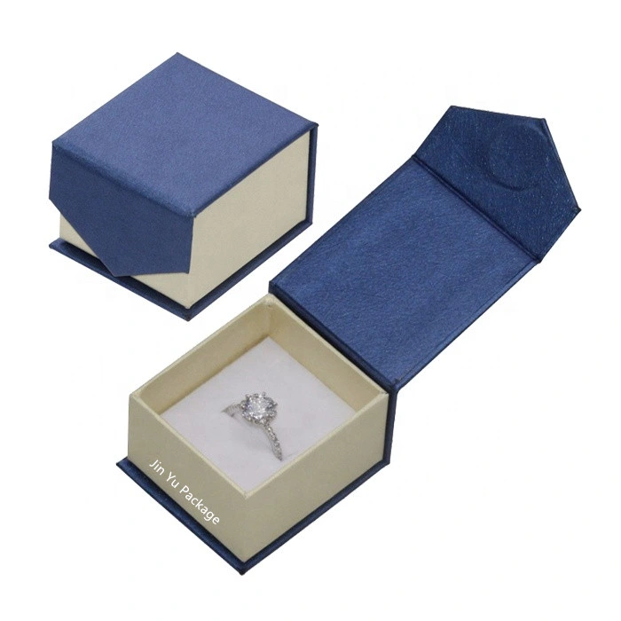 Populaires Pantone Blue Pearl de papier personnalisé Bijoux aimant Emballage cadeau