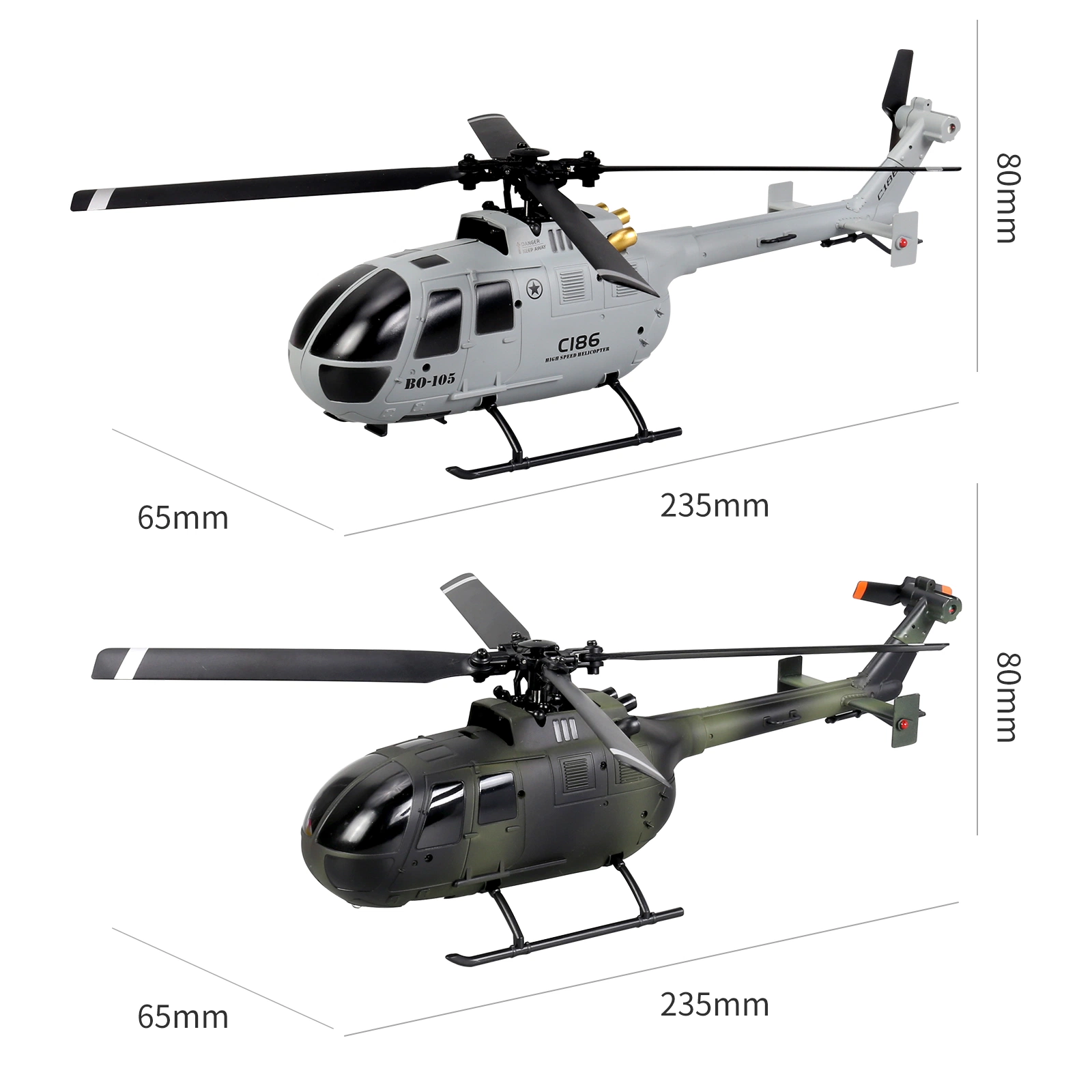 C186-a 2.4G RC hélicoptère 4CH 6 axes pression d'air électronique Simulation de maintien d'altitude télécommande Hobby Toy RC hélicoptère