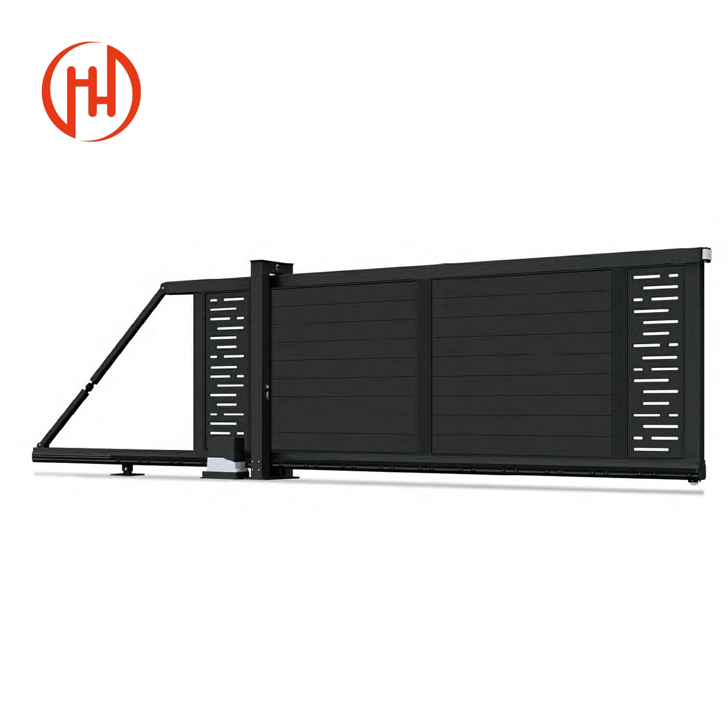 Aluminum Slat Fence Panels Electric Sliding Gate for House