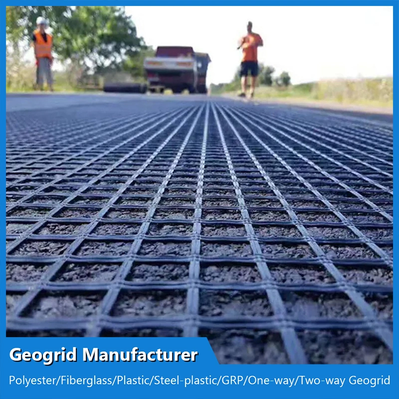 Basalt Fiber Geogrid Mesh pour la construction routière.