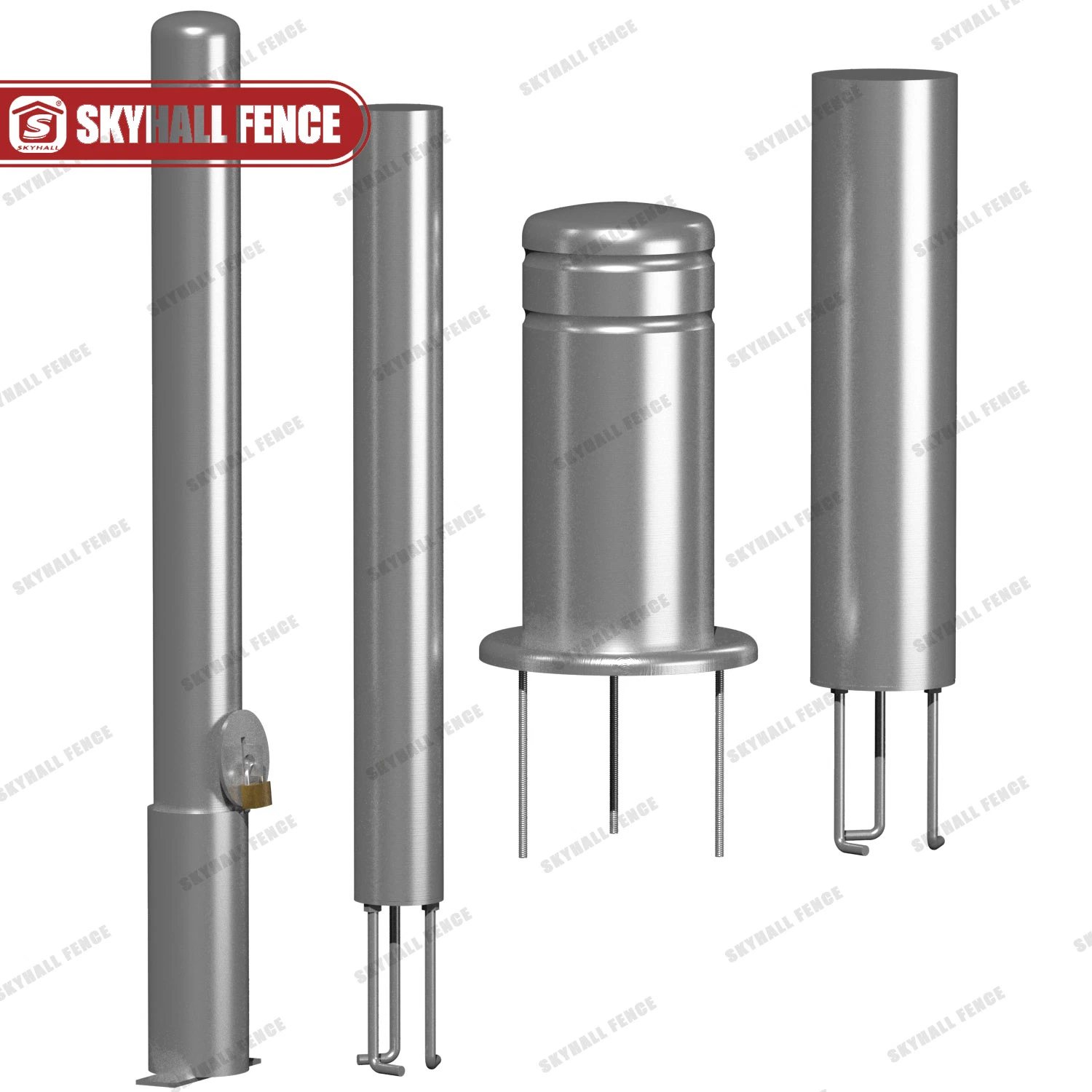 Skyhall Fence Fixed 316 L 304L 304 Stainless Steel Bollards for Sale