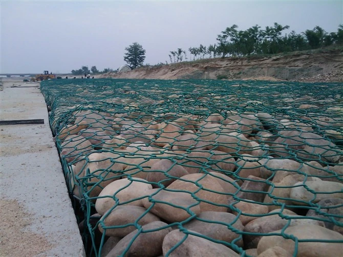 Hexagonal Gabion Wire Mesh / PVC Coated Gabion Box / Sack Gabion