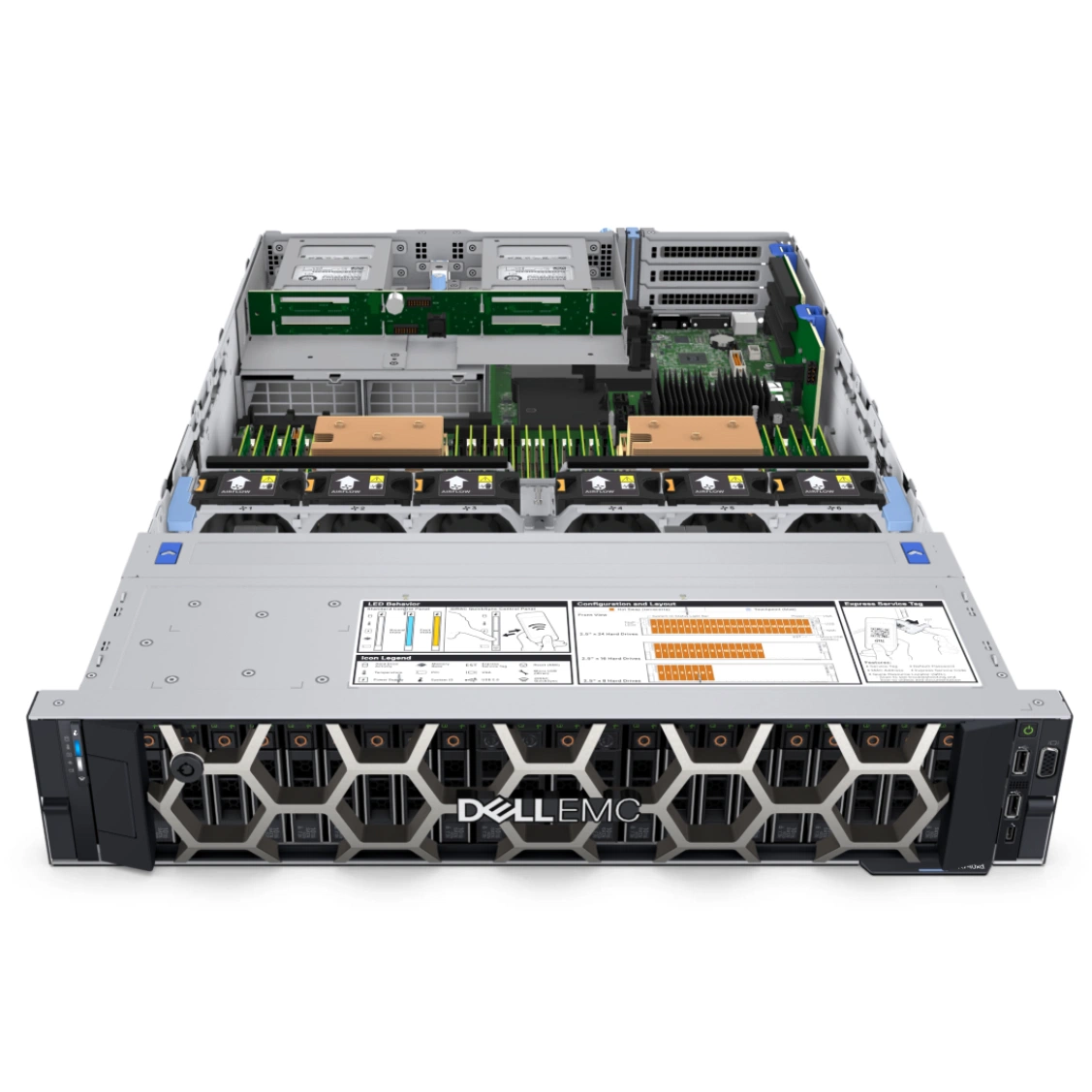 Скидки по первоначальной КОРПОРАЦИИ DELL POWEREDGE R740 с процессорами Intel Xeon Silver 4310t 10c/20t H330 для установки в стойку