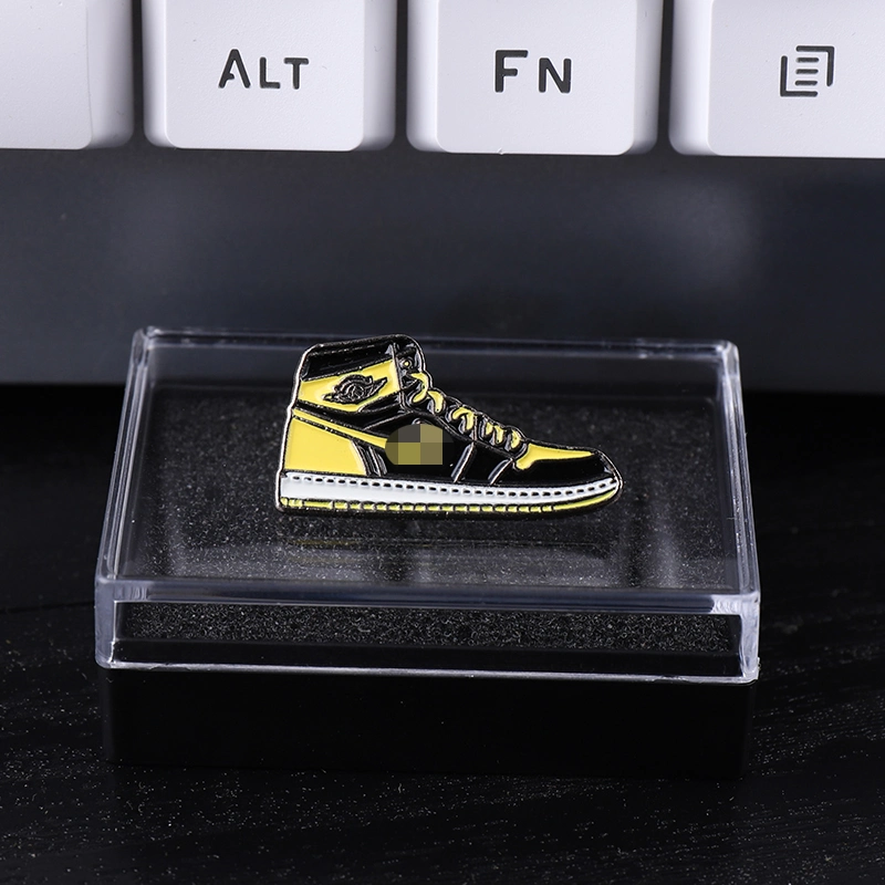 Custom Shoes Golden Enamel Lapel Pins