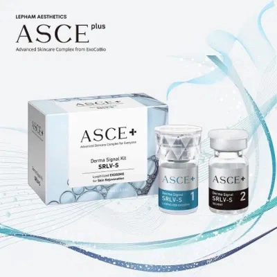 Korea Asce+Srlv Stem Cell Exosome Premium Skincare Fights Aging Dull Blemishes Asce Plus Exosome Dermal Kit Srlv Asce