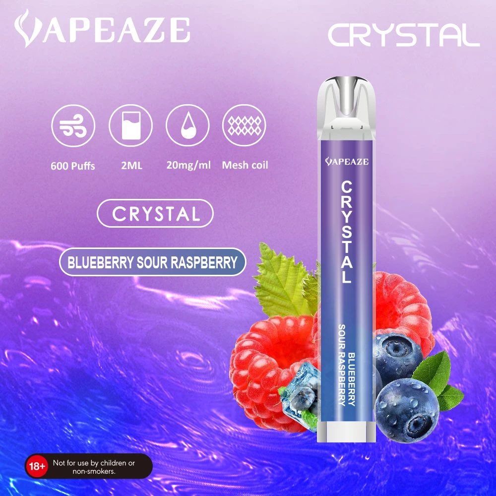 Crystal Bar 0%-5% 2ml Vape: 900 Puffs, Mesh Coil, Disposable/Chargeable Wholesale/Supplier vape