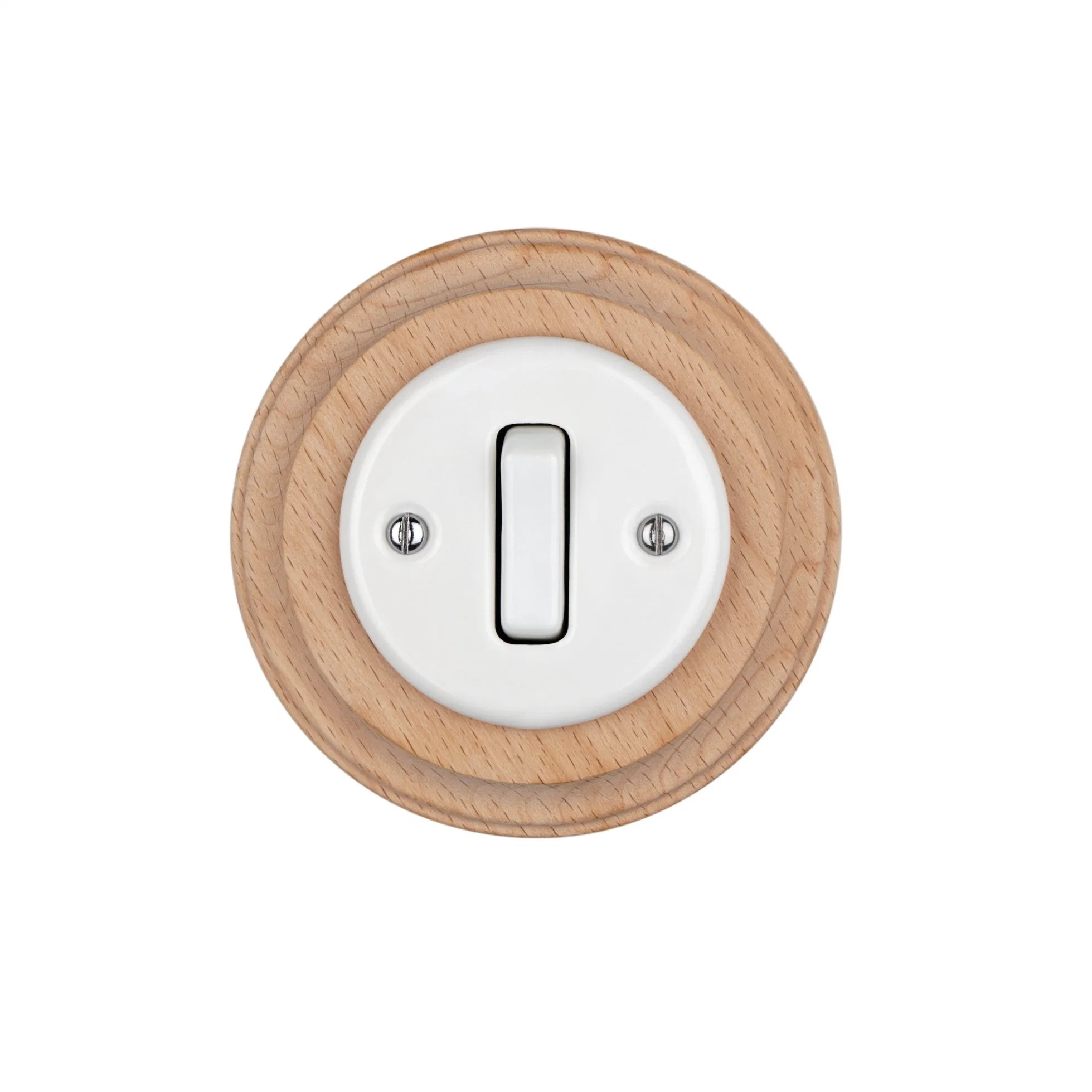 Rocker Switch, Flush Mounted Ceramic Retro Switch