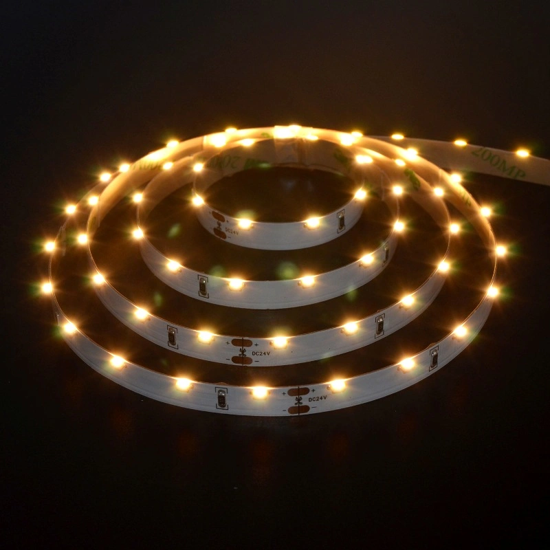 OEM Sideview Emitting LED Flexible Strip with DC24V 2700/3000K Warm White