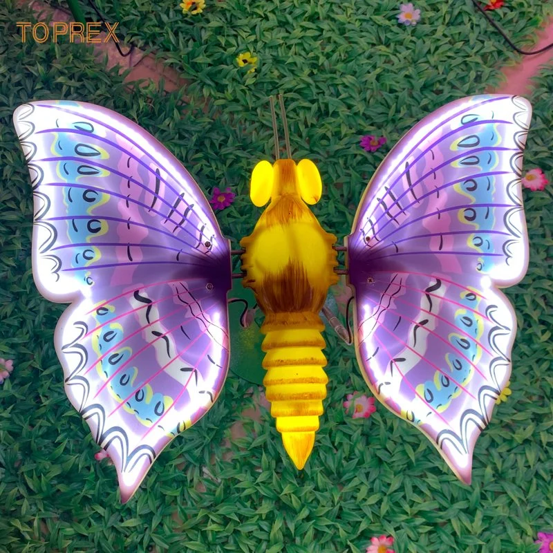 2% off Outdoor Colorful Decorative LED Lights Dynamic Flying Butterfly Flower Garden Light