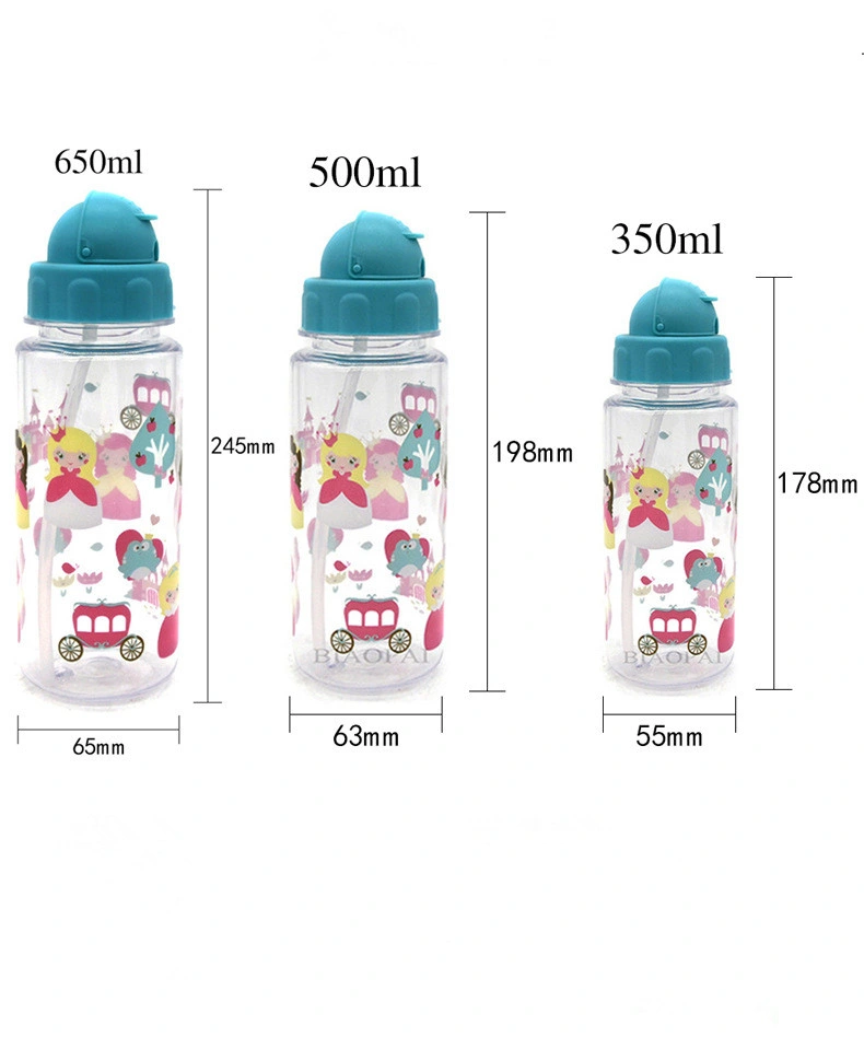 Banheira de venda o logotipo personalizado 500ml sem BPA Tritan Ginásio PC garrafas plásticas de água com palha