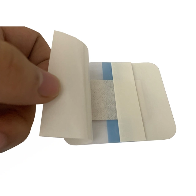 Medical Sterile Waterproof Transparent Wound Dressing Adhesive Dressing with Pad Island Type OEM