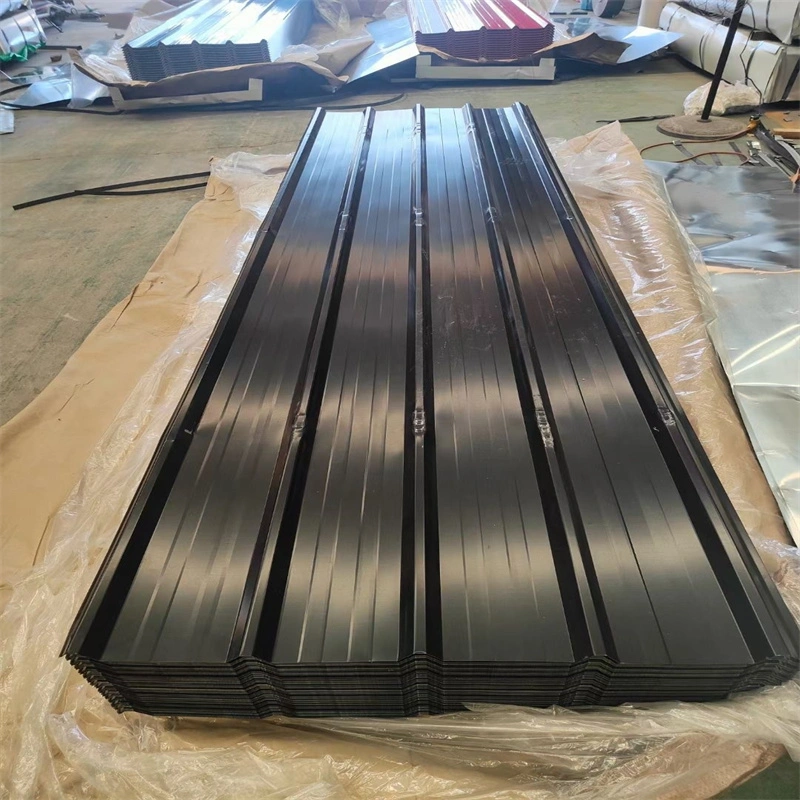 El primer Proveedores de materiales de construcción de acero con revestimiento de metal corrugado Color de techo plano Tite/techos Paneles de pared de hierro galvanizado aluminio Gi Galvalume Hoja Caldding
