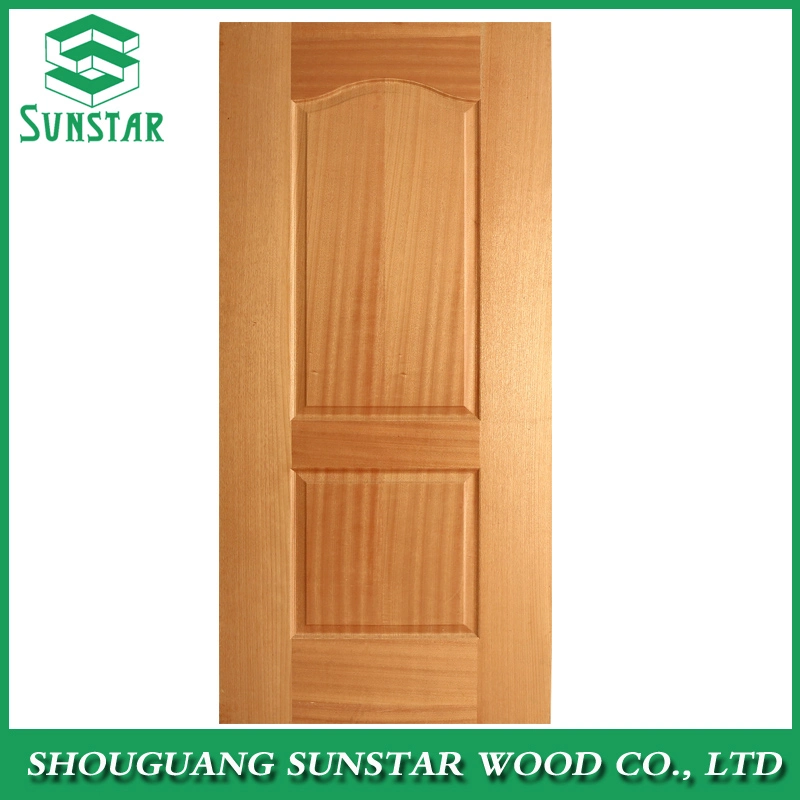 New Design Teak/Okoume/Ash/Walnut/Oak/Beech/Birch/Sapeli Natural Wood Veneer Melamine Laminate Door Skin