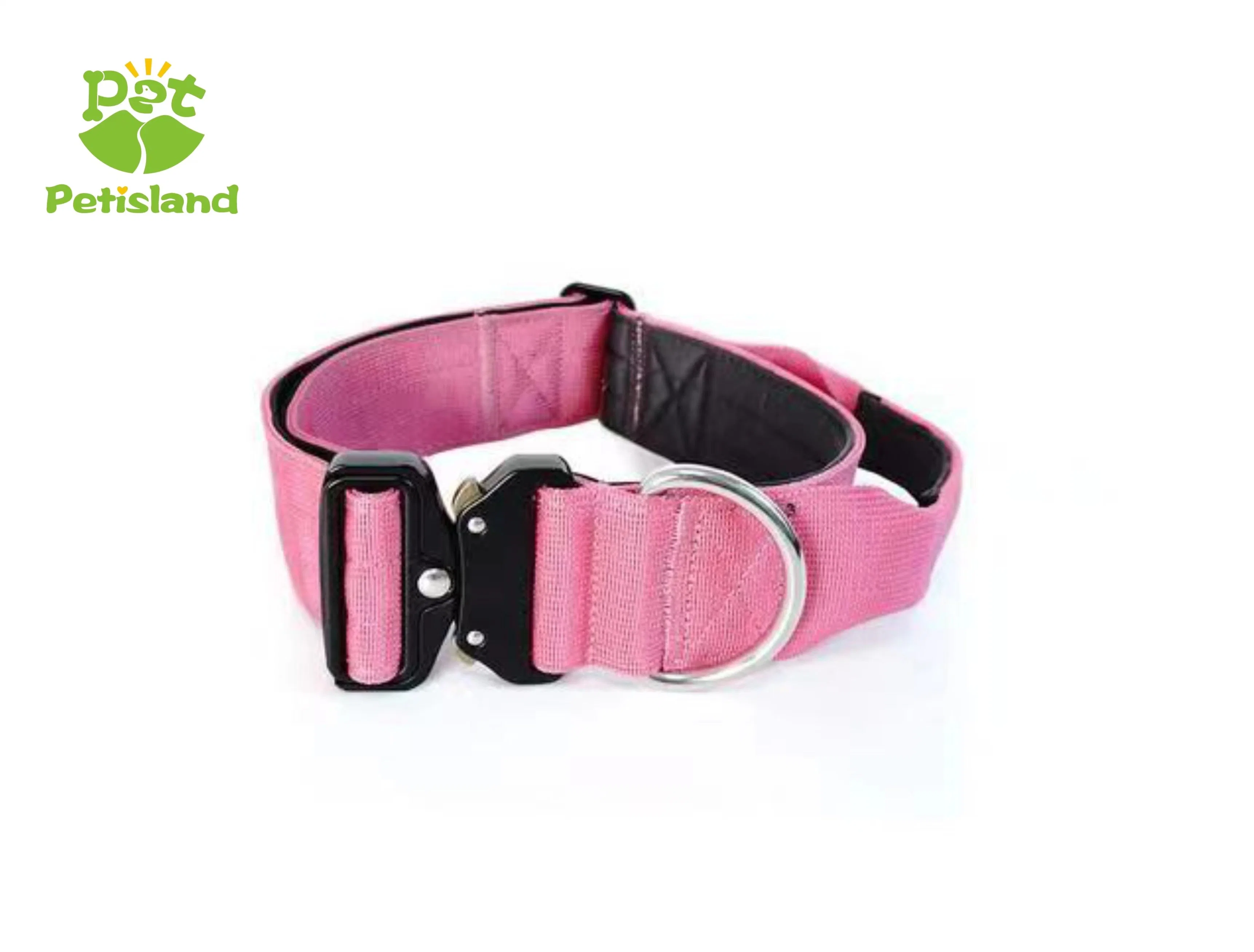 Petisland Pet Collar Großhandel Pet Products Medium Large Dog Stainless Schnalle Geflochtenes Nylon Custom Neu Entworfenes Snake Buckle Dog Training Kragen