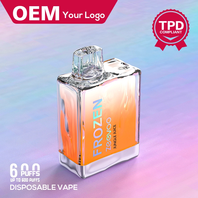 Nouveau mini évaporateur de 2 ml capacité 600 Vipe fume E-cigarette fumée Afficheur VAPE