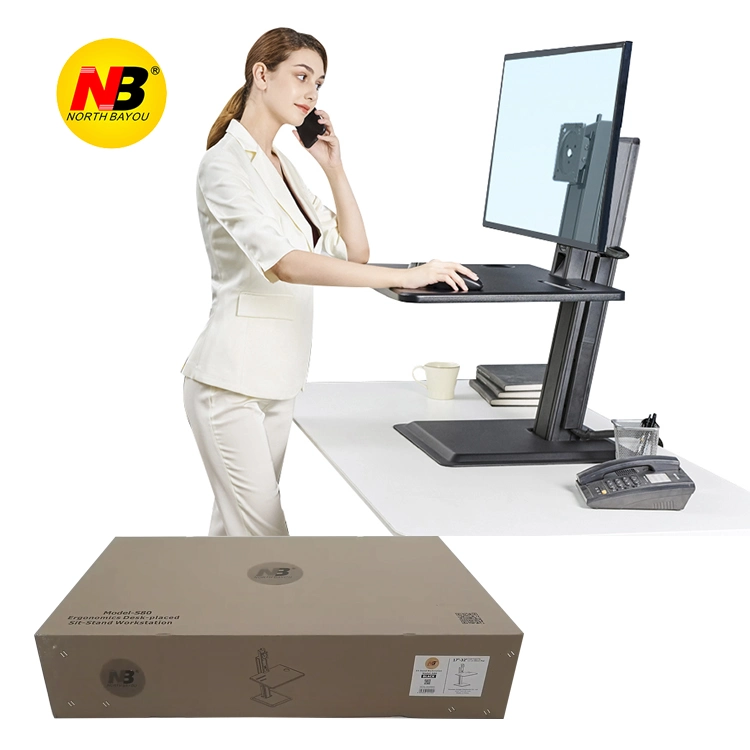 Sit-Stand Workstation Table Monitor Mount for 17-32 Inch