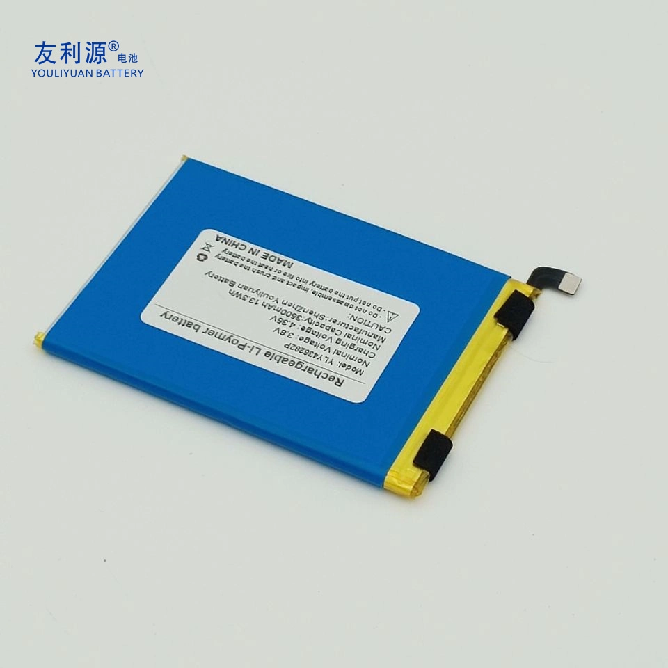 China Manufacturer Factory Lithium Lipo Battery 436282p 3.8V 3500mAh 13.3wh with FPC Leadwire for Mobile Phone Liion Polymer Battery