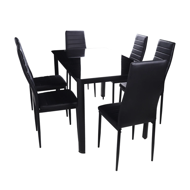 Vente en gros Noir couleur cuisine économie d'espace européen nordique luxe moderne Mobilier Table de salle à manger