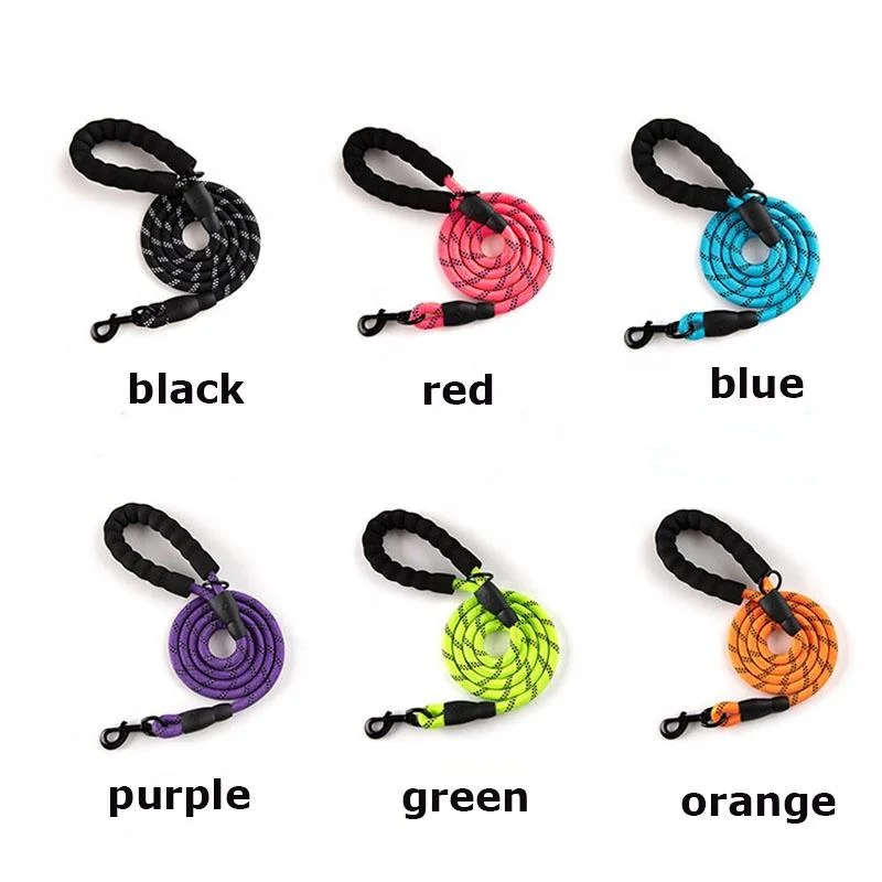 Pet Supply Pet Leash Reflective Tow Rope Nylon Dog Slip Lead