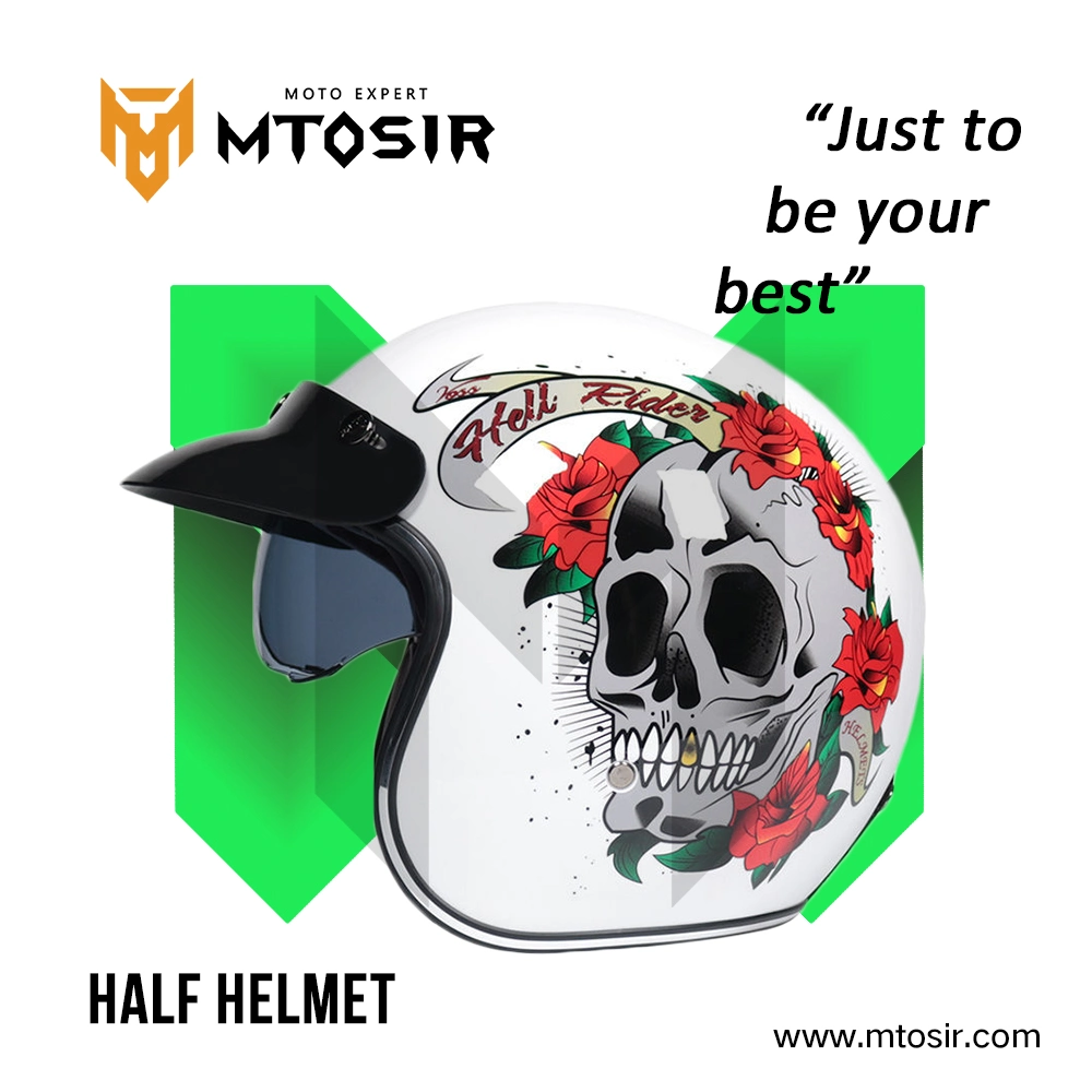 Mtosir Half Helmet with Decal High quality/High cost performance Motorcycle Accessory Accesorios PARA Moto