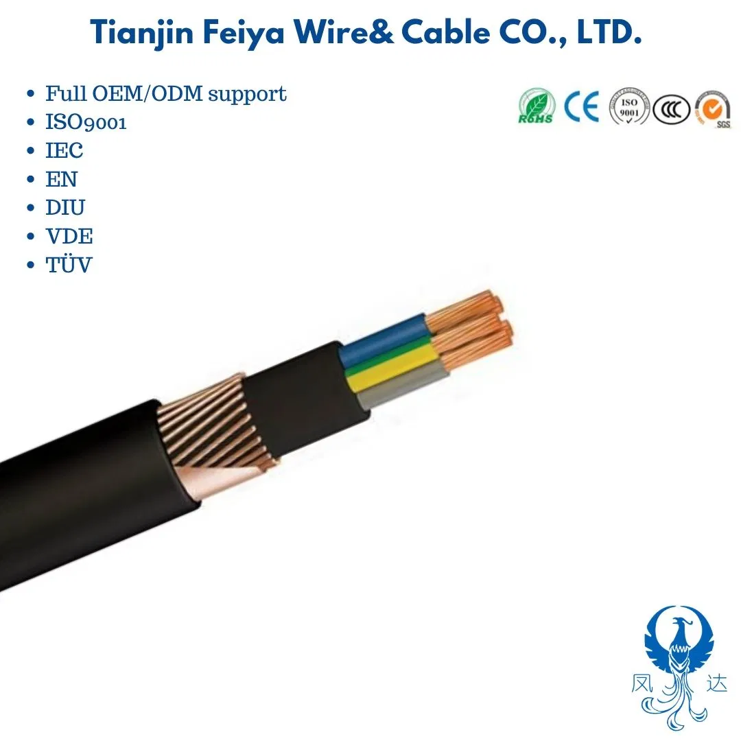 European Standards 5X4mm2 Flame Retardant LV Power Cable