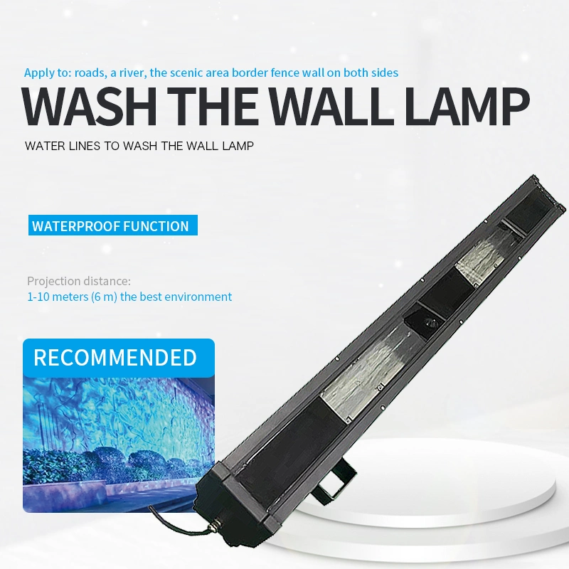 IP65 Wall Dynamic Water Ripple Projection Light Outdoor Advertising Flood Light Gobo