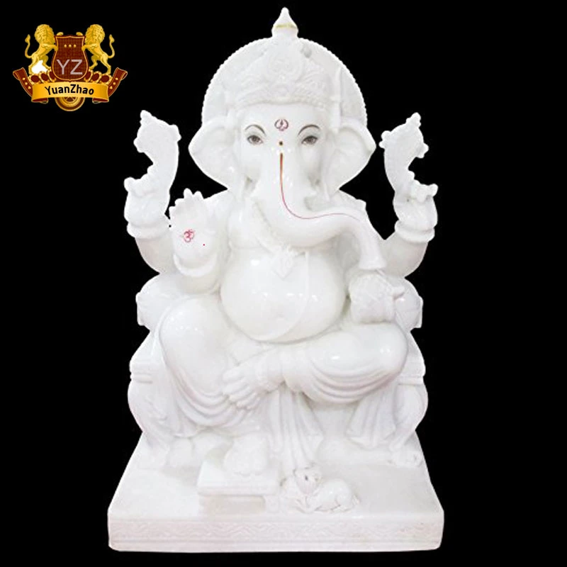 Hand Carving Life Size White Marble Saraswati Buddha Sculpture for Sale