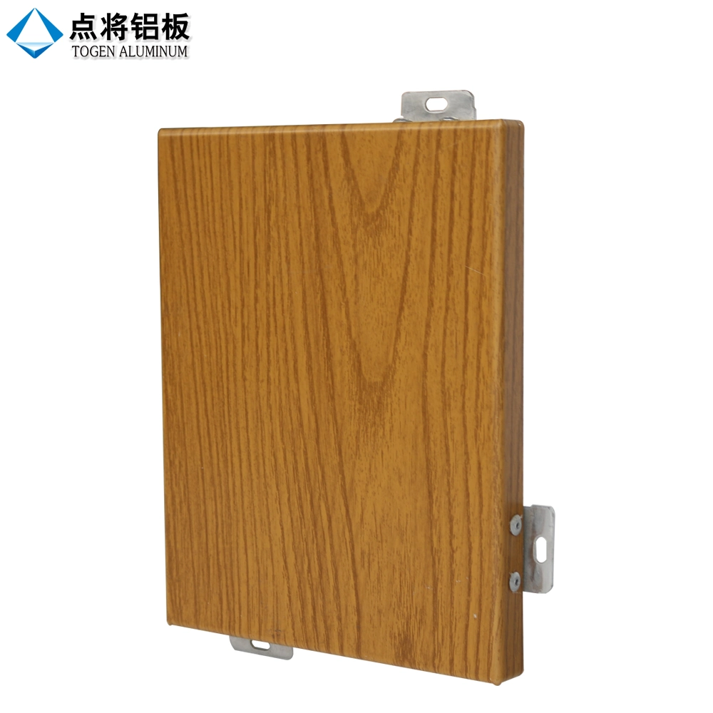 PVDF Decorative Curtain Wall Aluminum Slats Wood Effect