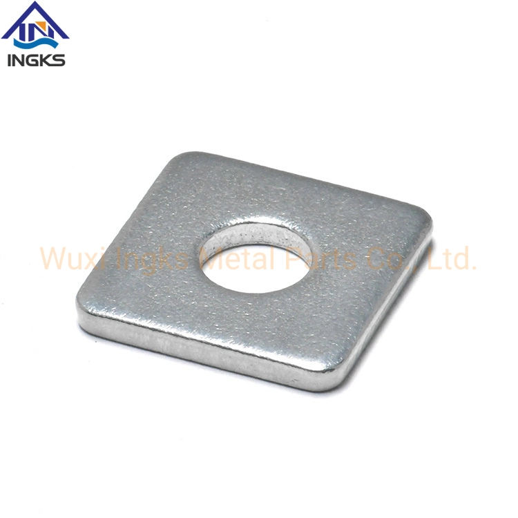 DIN436 SS304 316 Custom 12mm Round Hole Square Plate Washer