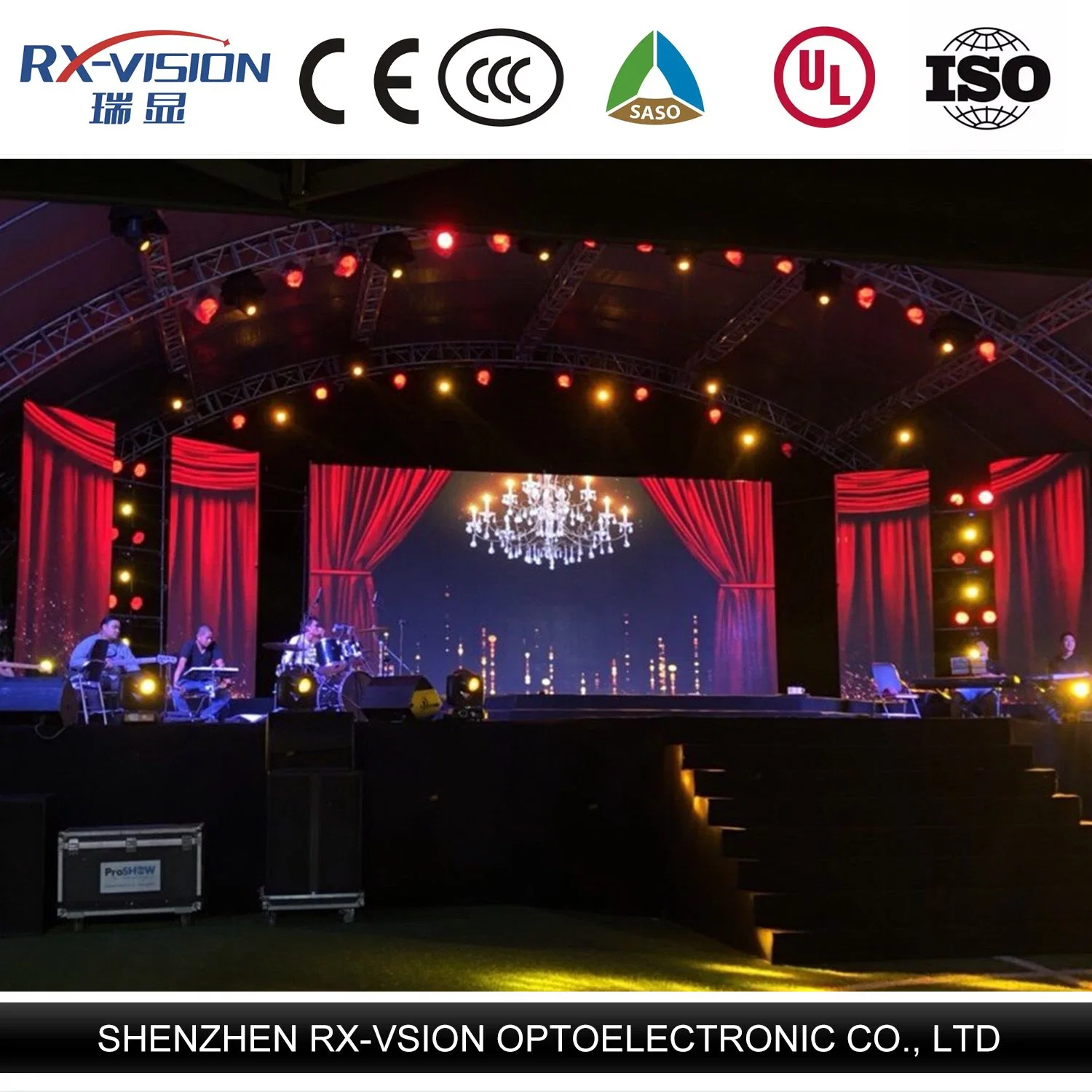 Pantalla LED de alquiler al aire libre para eventos muestra partes utilizan LED pantalla alquiler