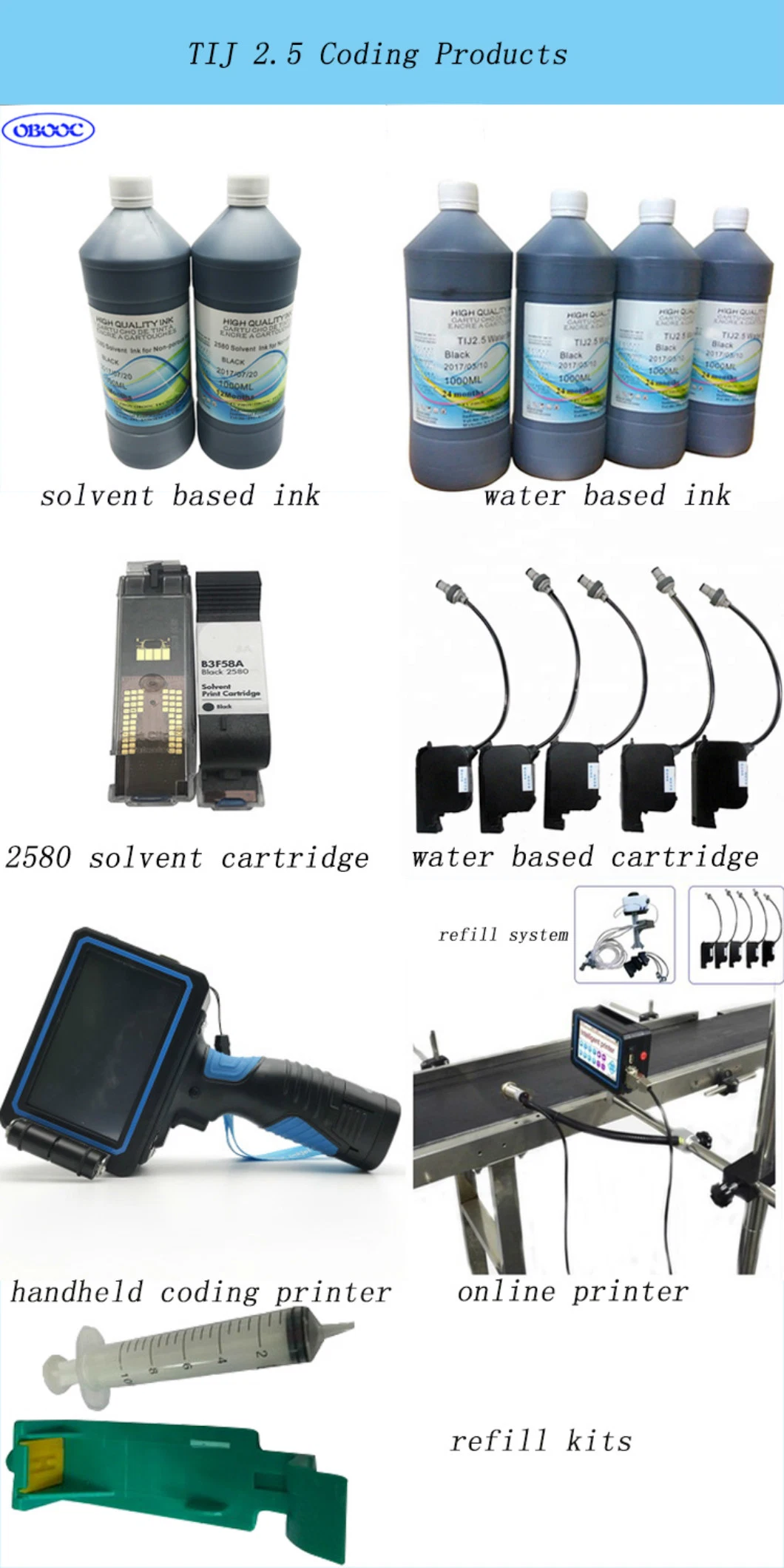 Water Based Ink Manufacturer for Industrial Thermal Inkjet Printer