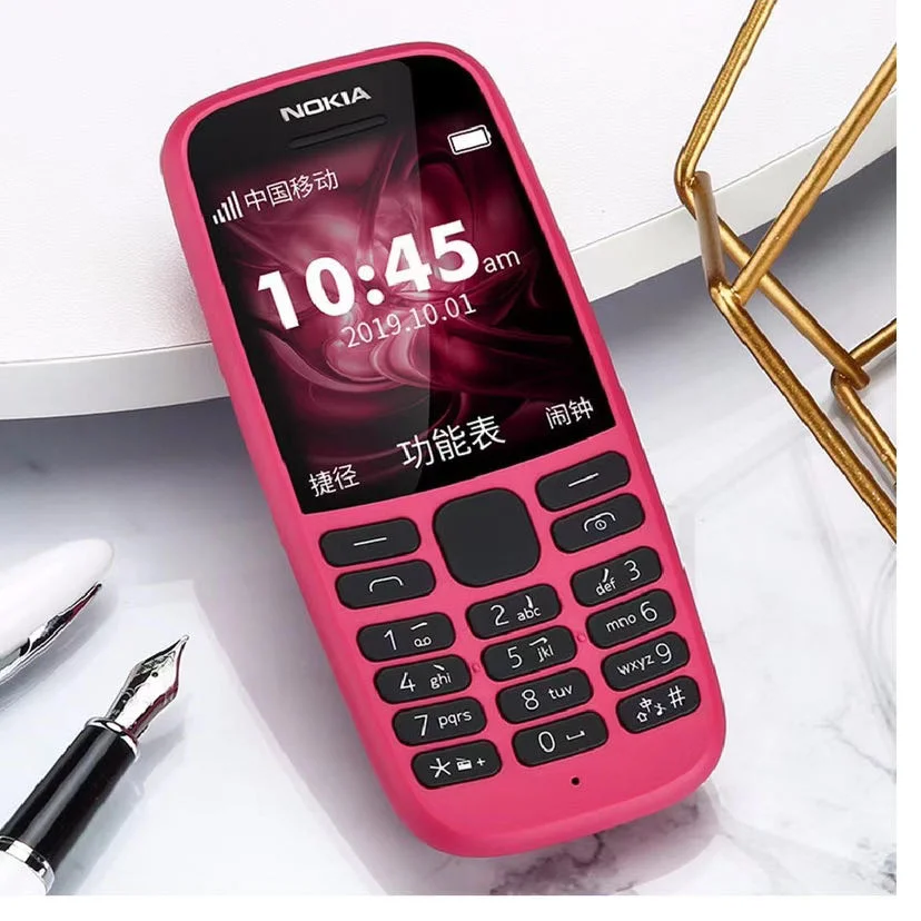 Cross-Border для Nokia KIA 105 2019 Ta-1174 Quad-Band Button Candy Мобильный телефон с двумя картами