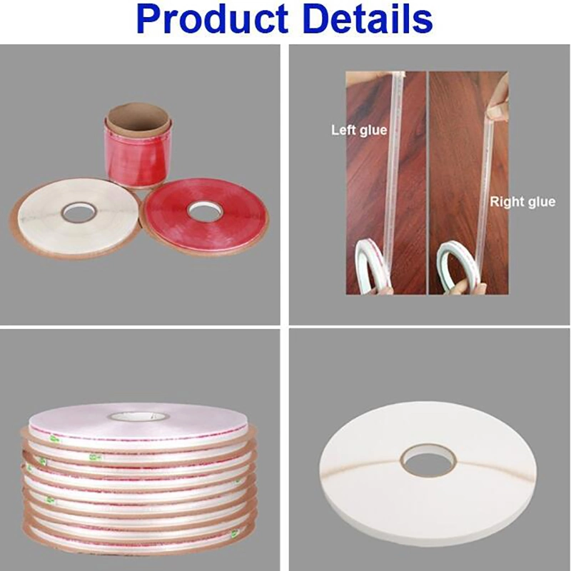 Double Sided Packaging Tape HDPE Resealable Bag Sealing Tape